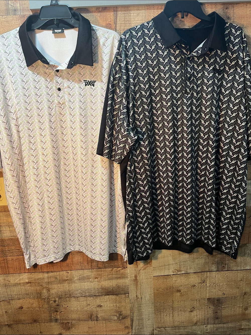 PXG Black and White Patterned Golf Polo shirt bundle men's 2XL